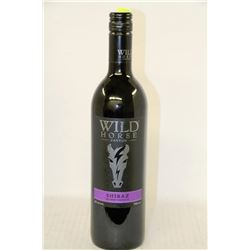 750ML BOTTLE OF WILD HORSE CANYON SHIRAZ RED WINE
