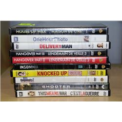 BUNDLE OF 10 ASORTED DVD'S
