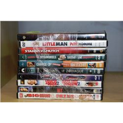 BUNDLE OF 10 ASORTED DVD'S