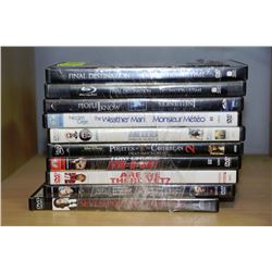 BUNDLE OF 10 ASORTED DVD'S