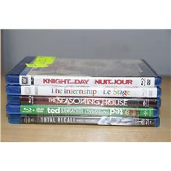 BUNDLE OF 5 BLUERAY DVD'S