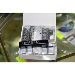 BOX OF 10 SUPERSLIM LIGHTERS REFILLABLE