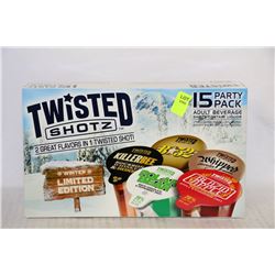 15 PACK OF TWISTED SHOTZ