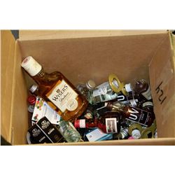 BOX OF ASSORTED LIQUOR SAMPLES
