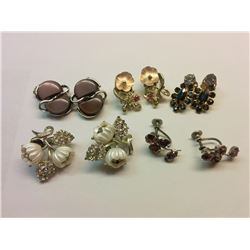 LOT OF 5 VINTAGE EARRINGS