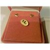 Image 1 : 14KT YELLOW GOLD HEART STUD EARRINGS