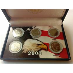 2003 US QUARTER COLLECTION FROM ILLINOIS, MAINE