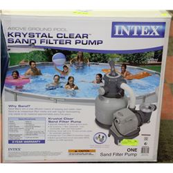 INTEX  KRYSTAL CLEAR SAND FILTER PUMP *NEW IN BOX*