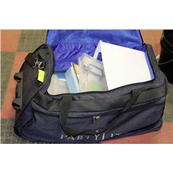 GYM BAG FILLED WITH SCRAP-BOOKING SUPPLIES