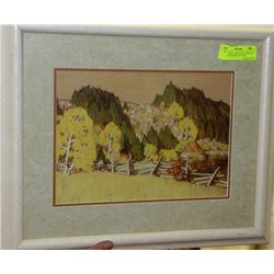 SEPTEMBER ARRIVES BY CHARLES GAGNEN FRAMED PICTURE