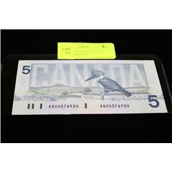 GEM UNC 1986 "KINGFISHER" $5 NOTE - ANH PREFIX