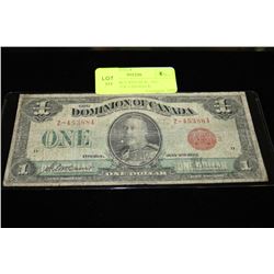VERY SCARCE RED SEAL 1923 DOMINION OF CANADA $1