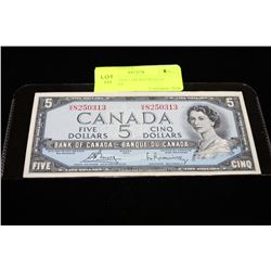 1954 FIVE DOLLAR BANKNOTE - BOOEY/RAS