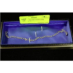 ITALY .925 SILVER CHAIN LINK BRACELET - 7"