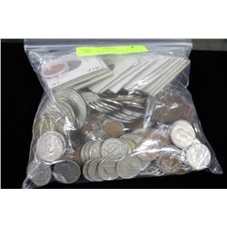 LARGE BAG OF ASSORTED COINS FROM ESTATE