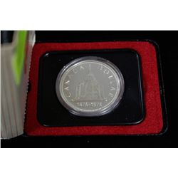 1976 PARLIAMENT CASED SILVER $1