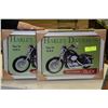 Image 1 : HARLEY DAVIDSON HYDRA-GLIDE TIN FRAMED PICTURE X2