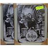 Image 1 : THE BEATLES TIN FRAMED PICTURE X2