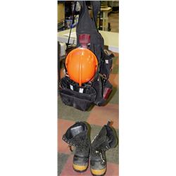 BOX WITH TOOL VEST/BLET COMBO,ORANGE HARDHAT,