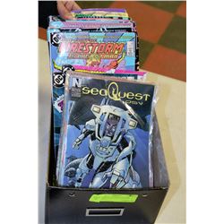 BOX W/COLLECTIBLE VINTAGE COMICS -