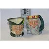 Image 1 : 2 ROYAL DOULTON MINI TOBY MUGS