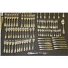 Image 6 : 101 PCS STAMPED WALLACE STERLING SILVER CUTLERY SET IN CASE