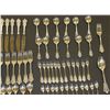 Image 7 : 101 PCS STAMPED WALLACE STERLING SILVER CUTLERY SET IN CASE