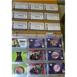 BINDER OF COLLECTOR THEMED PHONE CARDS
