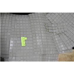 SMALL PILE OF GREY MOSAIC TILE