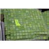 Image 1 : APPROX. 10 BOXES OF GREEN MOSAIC TILE