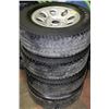 Image 1 : SET OF FOUR 245/70R17 TIRES & RIMS