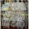 Image 1 : 3 SHELVES OF ESTATE CRYSTAL