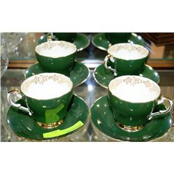 PARAGON 4 PC BONE CHINA CUP AND SAUCER SET