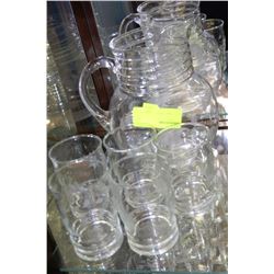 ESTATE PITCHER WITH 5 GLASSES