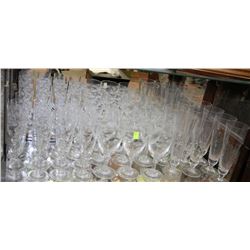 ASSORTED CRYSTAL GLASSES