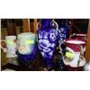 Image 1 : ESTATE ASSORTMENT OF 4 HAND PAINTED VASES