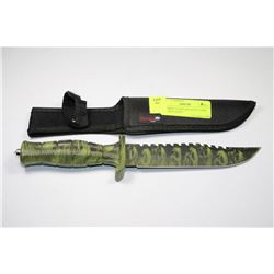 OLYMPIA STAINLESS STEEL CAMO HUNTING KNIFE