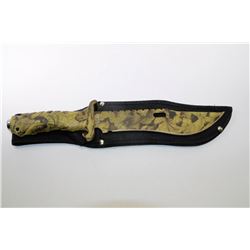 SURVIVOR STAINLESS STEEL CAMO HUNTING KNIFE