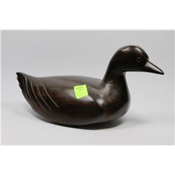 COLUMBIAN HAND CARVED IRON WOOD DUCK