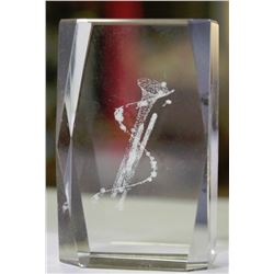 CRYSTAL HOLOGRAM TRUMPET ORNAMENT