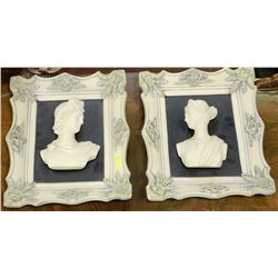 PAIR OF ESTATE FRAMED 3-D GREEK PICTURES