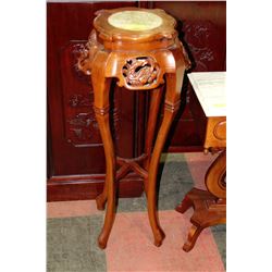 WOOD CARVED PLANT STAND