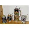 Image 1 : COLLECTION OF 4 ESTATE GERMAN STEINS