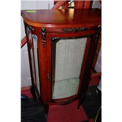 WOOD ESTATE DISPLAY SHELF WITH ACCENTS