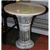 Image 1 : GRANITE TOP COLUMN END TABLE