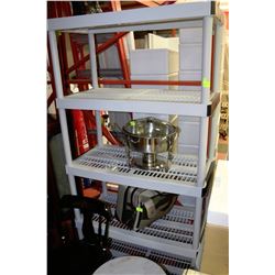 5-TIER GREY STORAGE SHELF