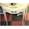 Image 1 : HANDPAINTED HALF MOON SIDETABLE