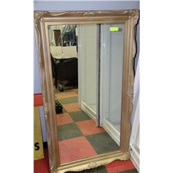 GOLD TONE ESTATE FRAMED MIRROR