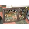 Image 1 : 2 METAL DECORATIVE MIRRORS