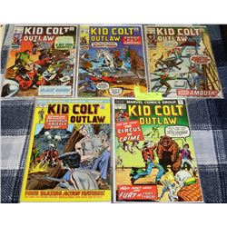 COLLECTION OF 5 KID COLT OUTLAW COMICS